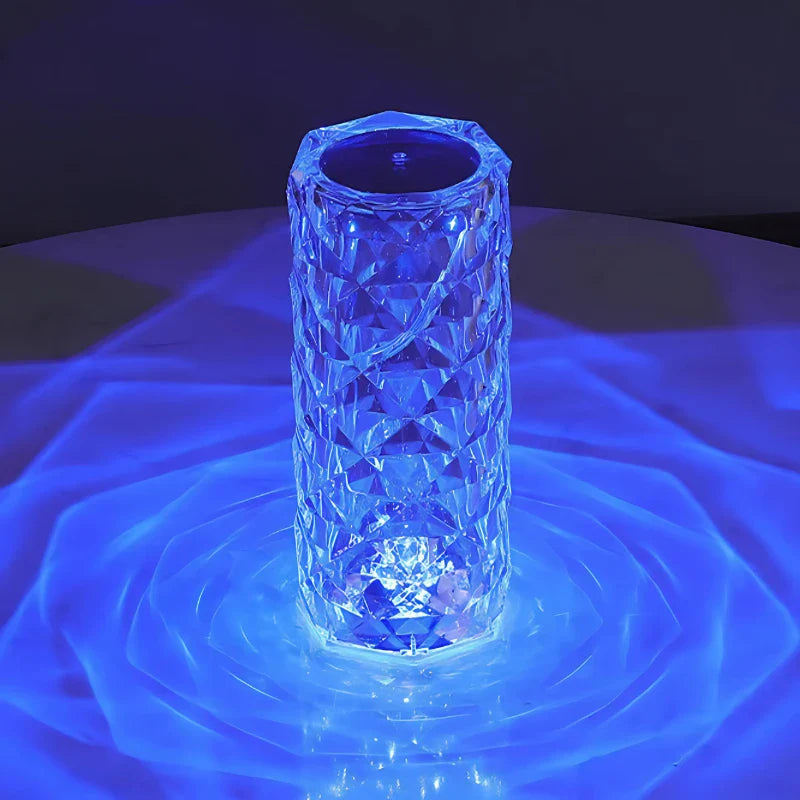 16 Colors Rose Rays Crystal Diamond Table Lamp