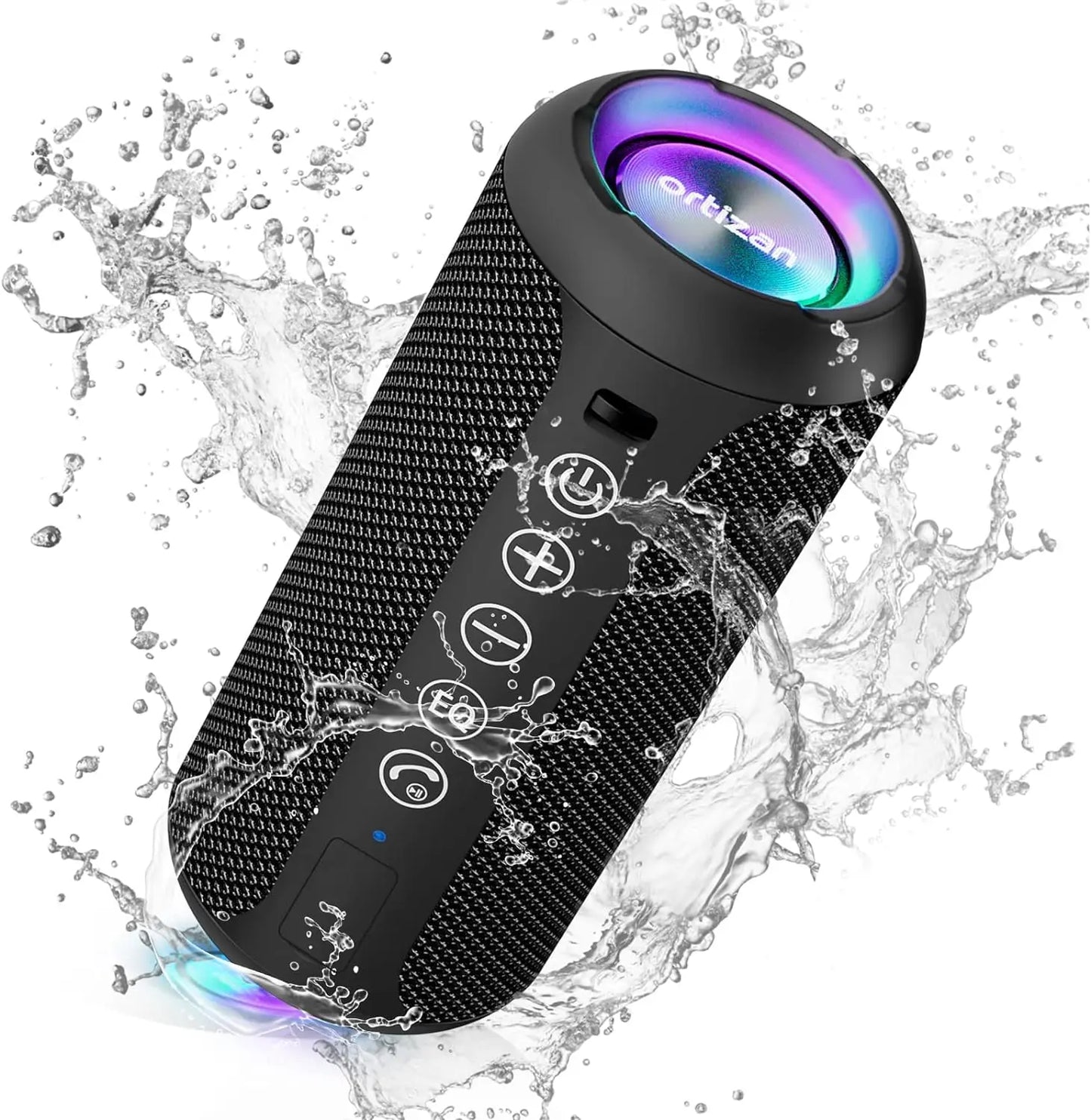 X10 Bluetooth Speaker Enhanced Bass Portable Speaker with TF Card Slot 30H Playtime IPX7 Waterproof Speaker for Camping