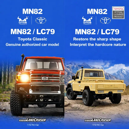 1:12 Retro LC79 4WD RC Truck with LED Lights