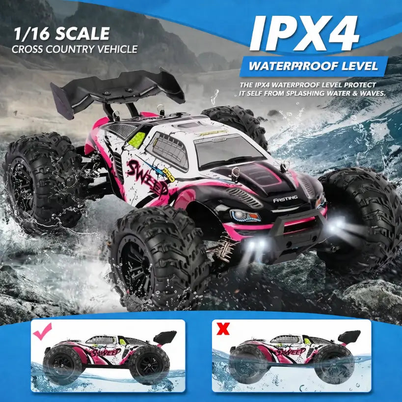 1:16 4WD RC Off-Road Buggy 50 or 80KMH High-Speed 4x4 Truck