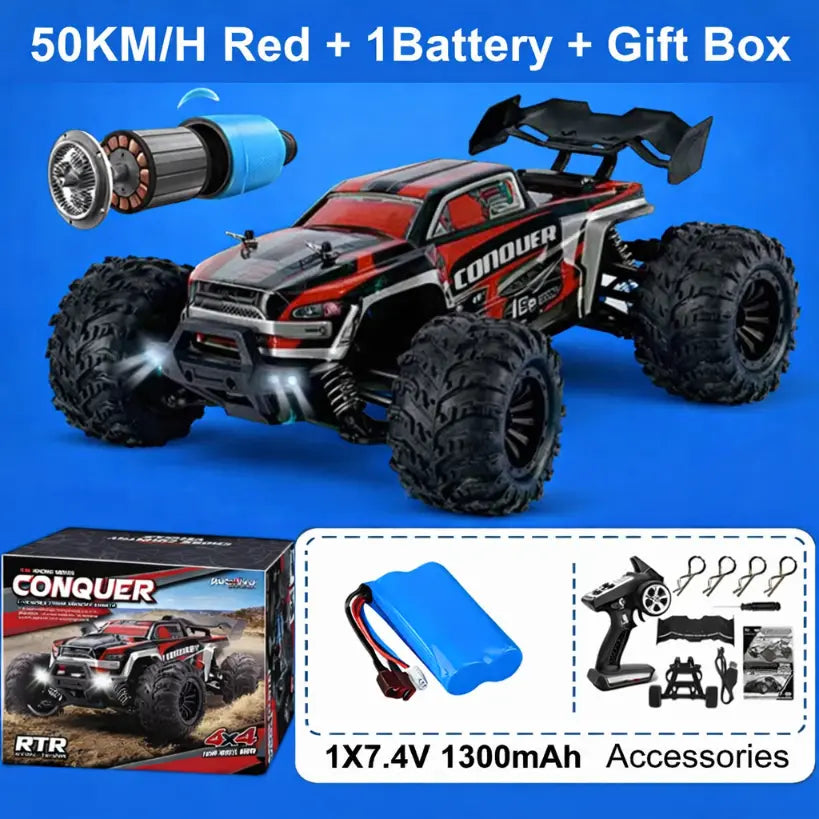 1:16 4WD RC Off-Road Buggy 50 or 80KMH High-Speed 4x4 Truck