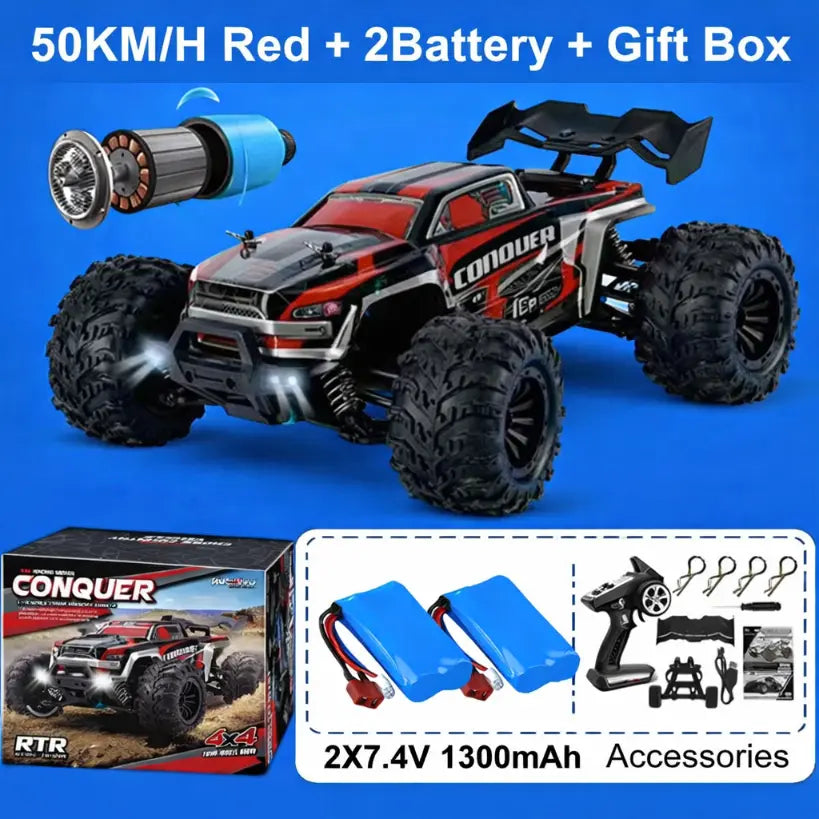 1:16 4WD RC Off-Road Buggy 50 or 80KMH High-Speed 4x4 Truck
