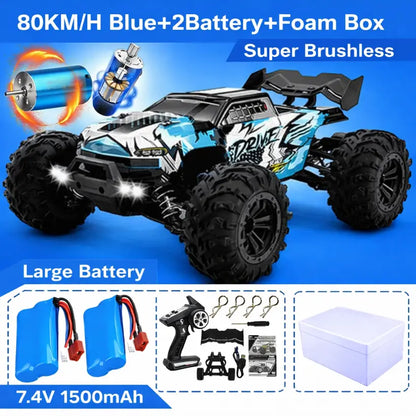 1:16 4WD RC Off-Road Buggy 50 or 80KMH High-Speed 4x4 Truck