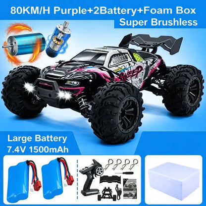 1:16 4WD RC Off-Road Buggy 50 or 80KMH High-Speed 4x4 Truck