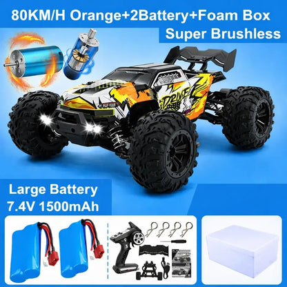 1:16 4WD RC Off-Road Buggy 50 or 80KMH High-Speed 4x4 Truck