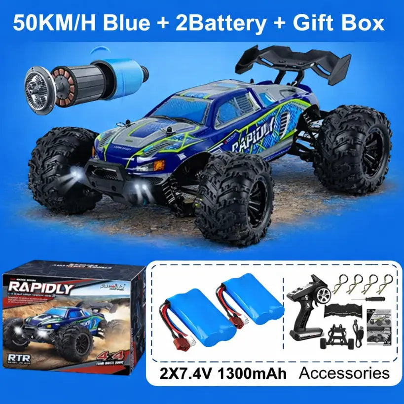 1:16 4WD RC Off-Road Buggy 50 or 80KMH High-Speed 4x4 Truck