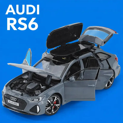 1:32 Audi RS6 Diecast Toy Car with Sound & Light