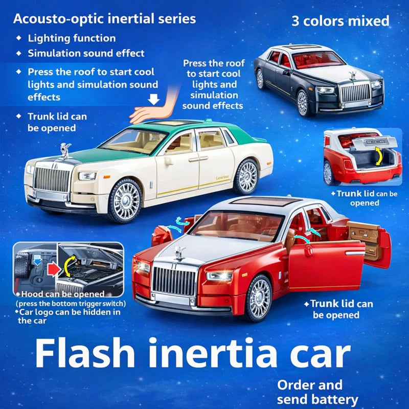 1:32 Simulation Rolls-Royce Phantom Model Car