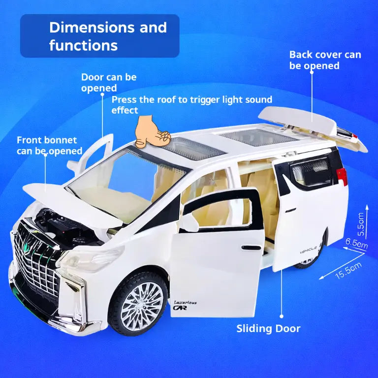 1:32 Children's Inertia Pull-back Car Toy with Lighting Sound