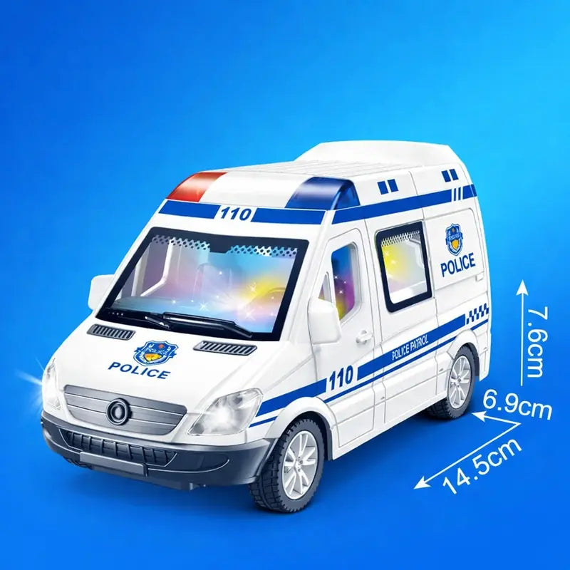 1:32 Mini Car Diecast Ambulance & Police Car