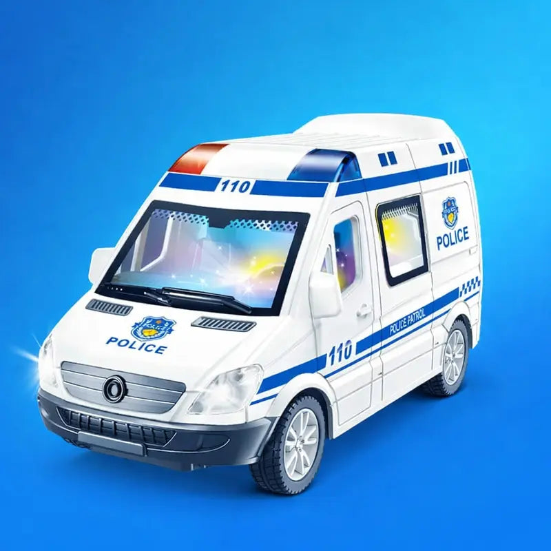1:32 Mini Car Diecast Ambulance & Police Car