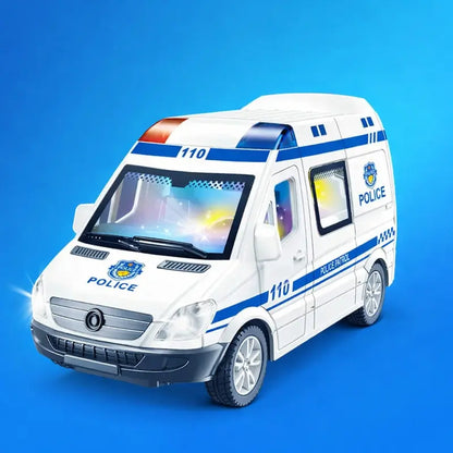 1:32 Mini Car Diecast Ambulance & Police Car