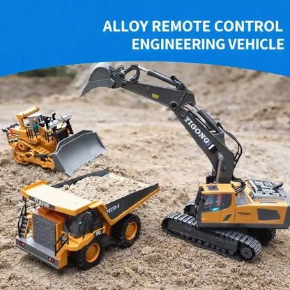 2.4G Remote Control Excavator & Dump Truck RC Construction Toy