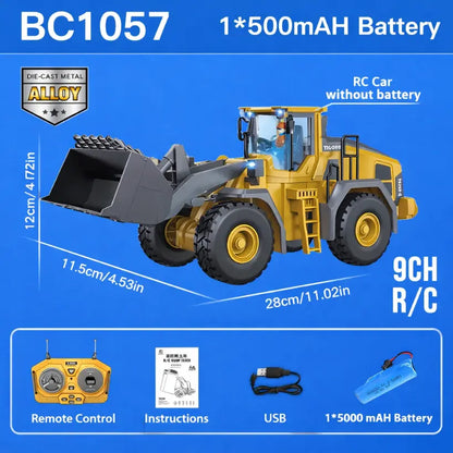 2.4G Remote Control Excavator & Dump Truck RC Construction Toy