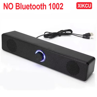 Wireless Bluetooth and PC Soundbar Wired Speaker USB Powered Soundbar for TV Pc Laptop Home Theater Surround Audio System