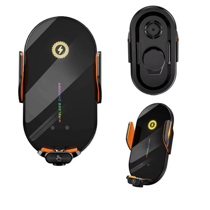 Car Wireless Phone Holder Stand 66W Fast Charging Station Charger Auto Infrared Induction for Iphone 15 14 13 12 Samsung Xiaomi