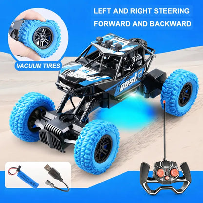 Kids Remote Control Off-Road Car with Colorful LED Lights
