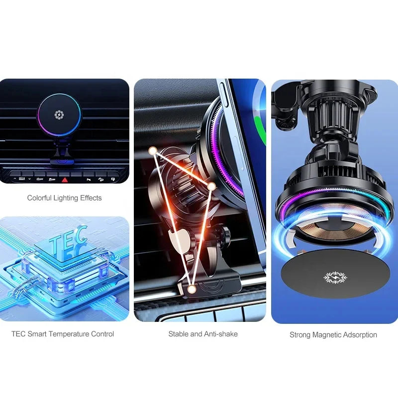 Magnetic Car Wireless Charger Holder Stand