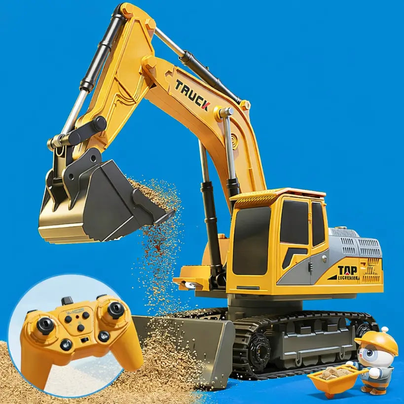 Alloy RC Excavator with Lights & Sound