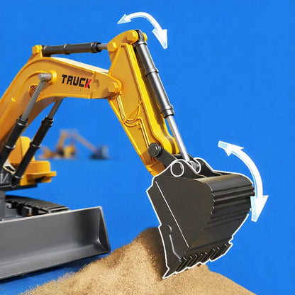 Alloy RC Excavator with Lights & Sound