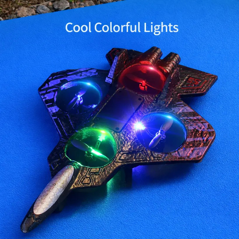 RC Kids Fighter Jet – 2.4G Foam Stunt Airplane with Lights