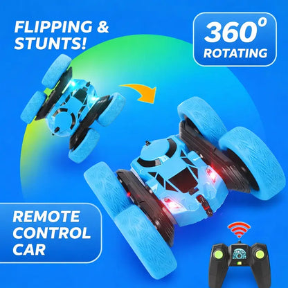 Rc Stunt Car Kids Double Sided Flip Remote Control