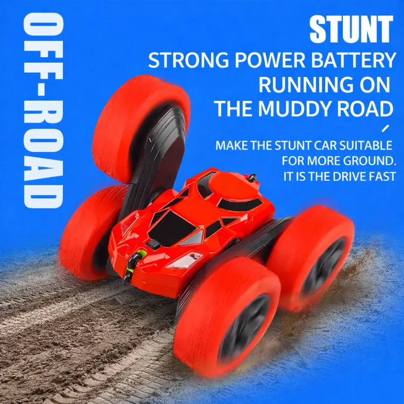 Rc Stunt Car Kids Double Sided Flip Remote Control