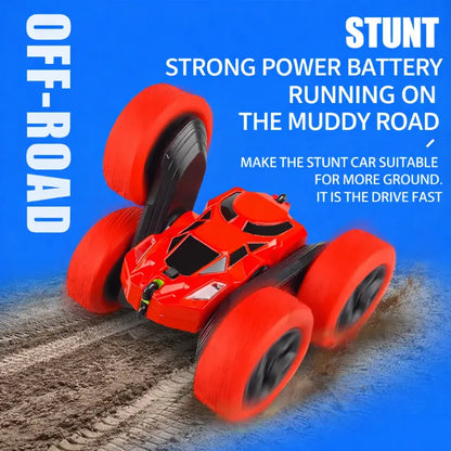 Rc Stunt Car Kids Double Sided Flip Remote Control