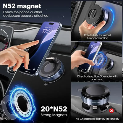 Vacuum Suction Magnetic Phone Holder