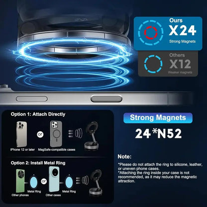 Vacuum Suction Magnetic Phone Holder