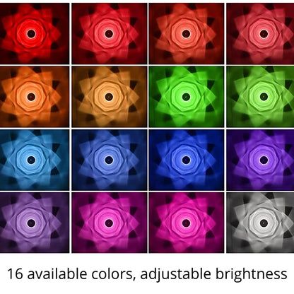 16 Colors Rose Rays Crystal Diamond Table Lamp