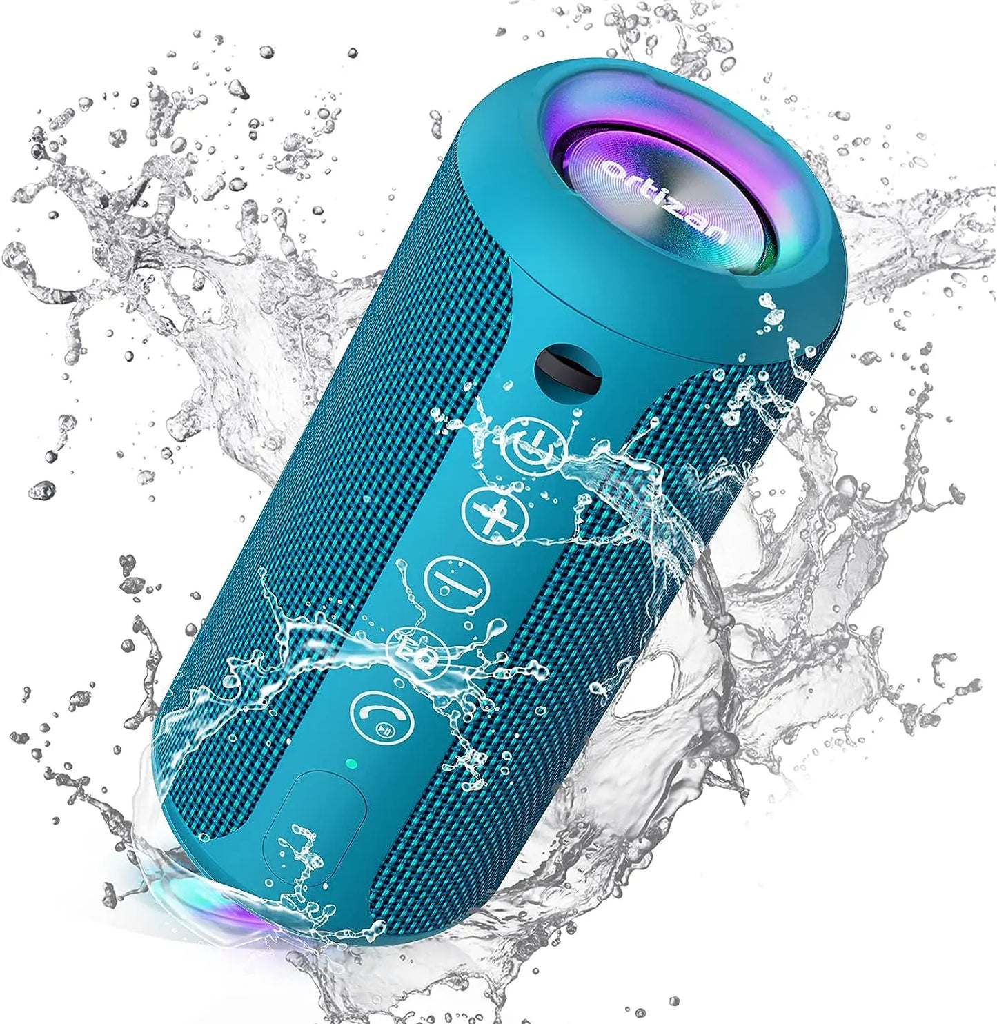 X10 Bluetooth Speaker Enhanced Bass Portable Speaker with TF Card Slot 30H Playtime IPX7 Waterproof Speaker for Camping
